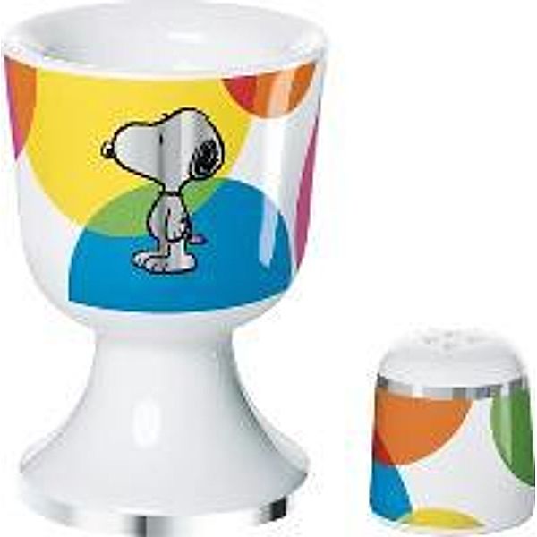 Best of Snoopy - Lots of Dots - Eierbecher mit Salzstreuer