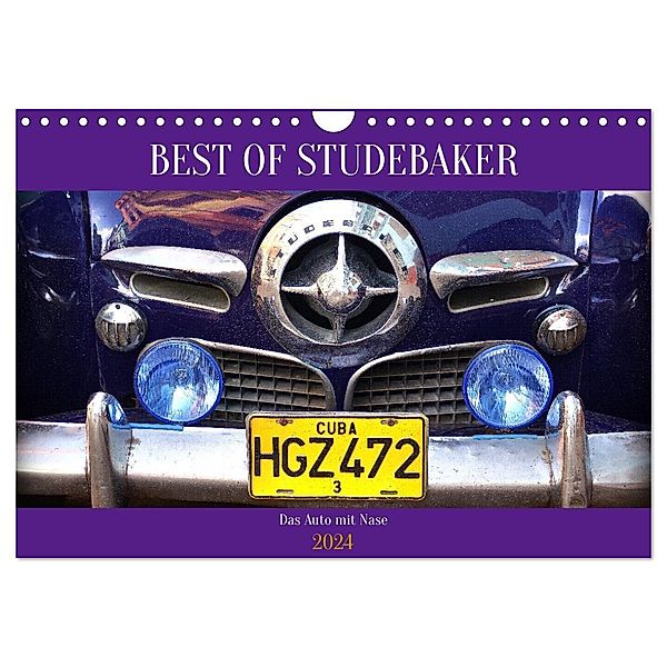 Best of Studebaker - Das Auto mit Nase (Wandkalender 2024 DIN A4 quer), CALVENDO Monatskalender, Henning von Löwis of Menar