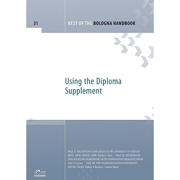 Best of the Bologna Handbook - Volume 31 / DUZ Verlags- und Medienhaus GmbH, Etelka Tamminen Dahl, John O'Connor, Robert G Burgess, Joanne Wood