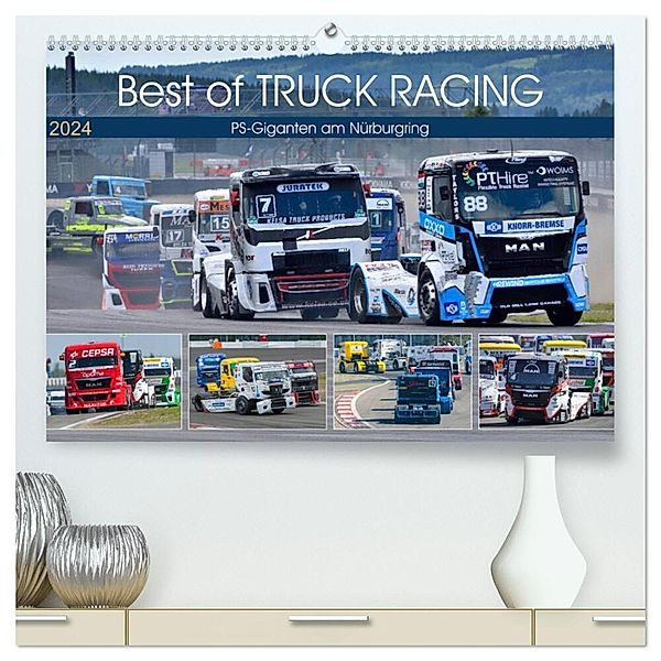 Best of TRUCK RACING (hochwertiger Premium Wandkalender 2024 DIN A2 quer), Kunstdruck in Hochglanz, Dieter Wilczek