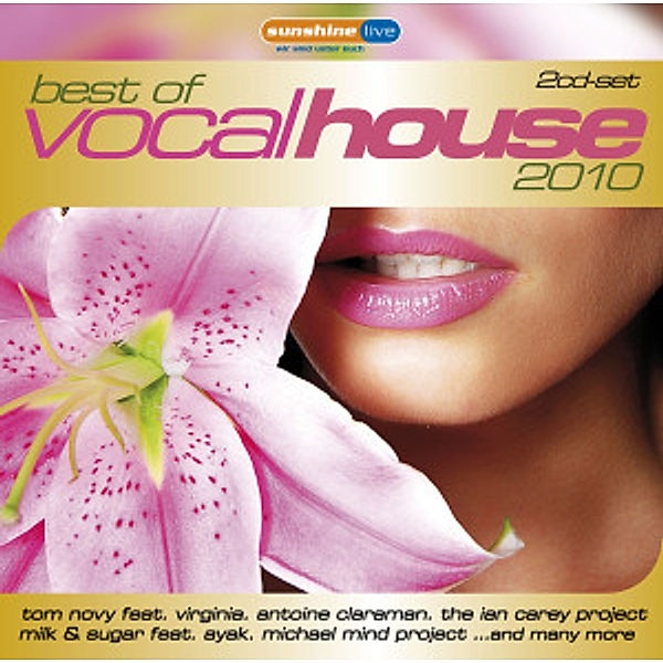 Best Of Vocal House 2010, Diverse Interpreten