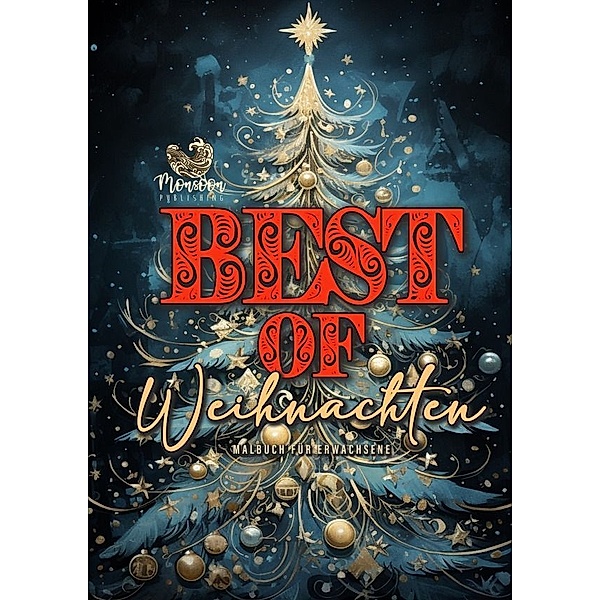 Best of Weihnachten Malbuch für Erwachsene, Monsoon Publishing, Musterstück Grafik