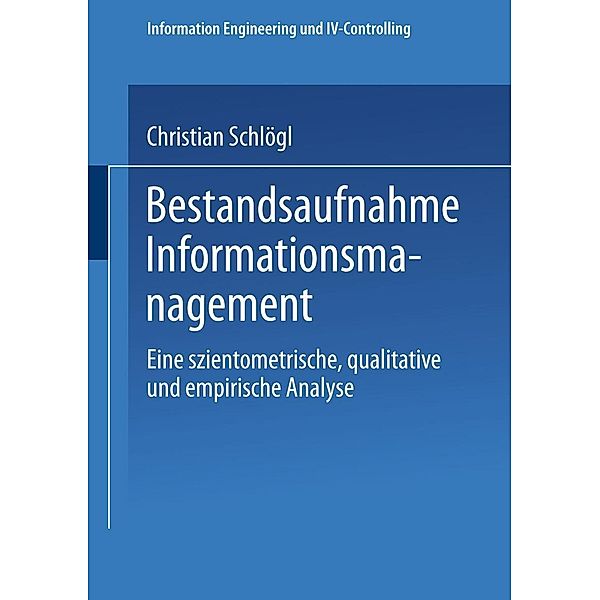 Bestandsaufnahme Informationsmanagement / Information Engineering und IV-Controlling, Christian Schlögl