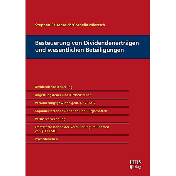 Besteuerung von Dividendenerträgen und wesentlichen Beteiligungen, Cornelia Miertsch, Stephan Seltenreich