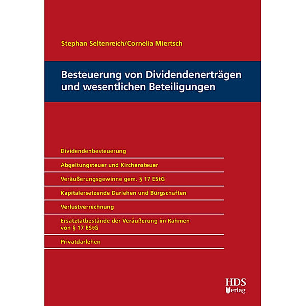 Besteuerung von Dividendenerträgen und wesentlichen Beteiligungen, Stephan Seltenreich, Cornelia Miertsch