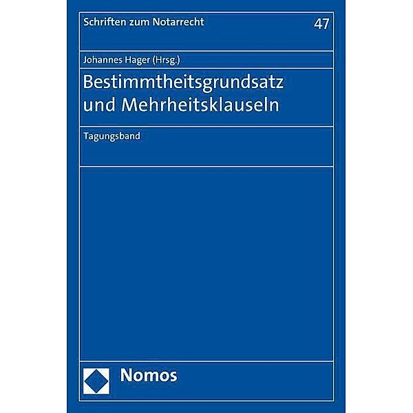 Bestimmtheitsgrundsatz und Mehrheitsklauseln