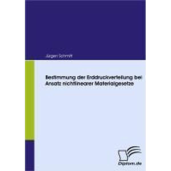 Bestimmung der Erddruckverteilung bei Ansatz nichtlinearer Materialgesetze, Jürgen Schmitt