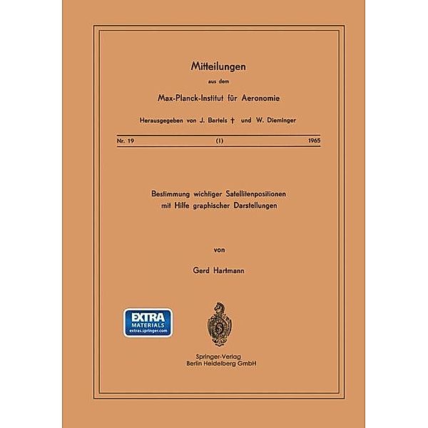 Bestimmung Wichtiger Satellitenpositionen mit Hilfe Graphischer Darstellungen / Mitteilungen aus dem Max-Planck-Institut für Aeronomie Bd.19, G. Hartmann