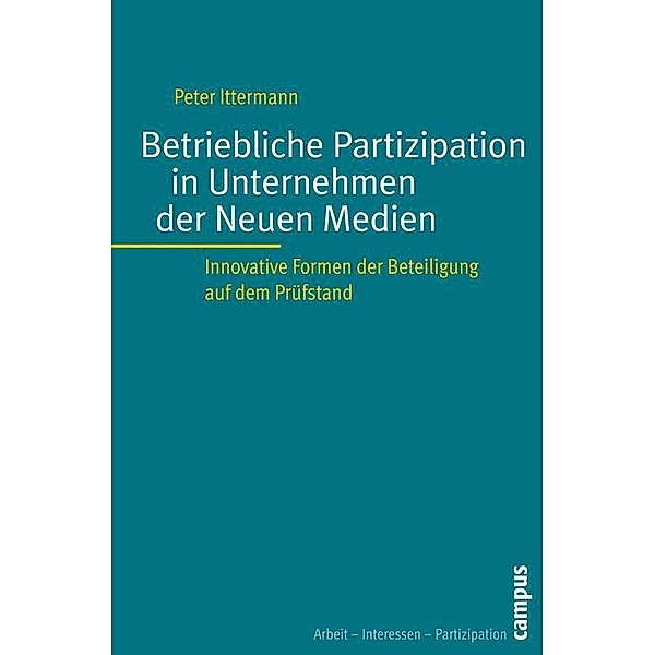 Betriebliche Partizipation in Unternehmen der Neuen Medien / Arbeit - Interessen - Partizipation Bd.6, Peter Ittermann