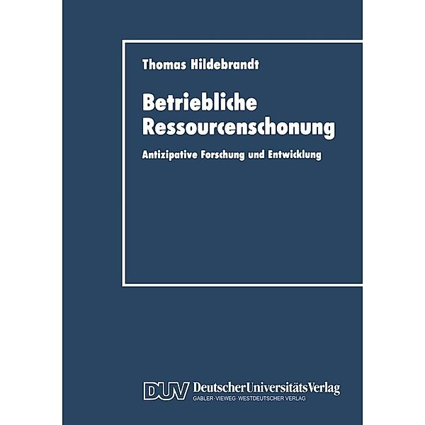 Betriebliche Ressourcenschonung, Thomas Hildebrandt