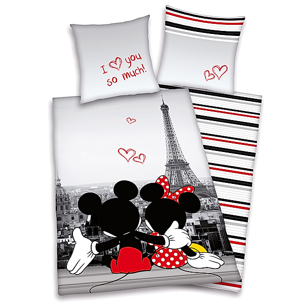 Bettwäsche Minnie und Mickey (Ausführung: Paris)