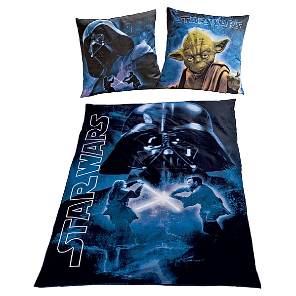 Bettwäsche Star Wars Exklusiv, nachtleuchtend, Linon, 135 x 200 cm