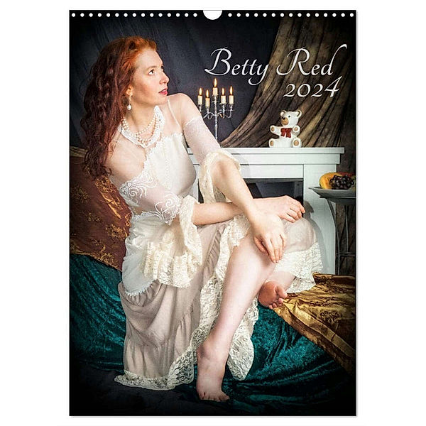 Betty Red (Wandkalender 2024 DIN A3 hoch), CALVENDO Monatskalender, Betty Red