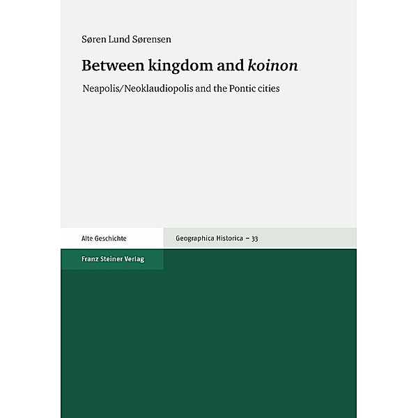 Between kingdom and 'koinon', Soeren Lund Soerensen