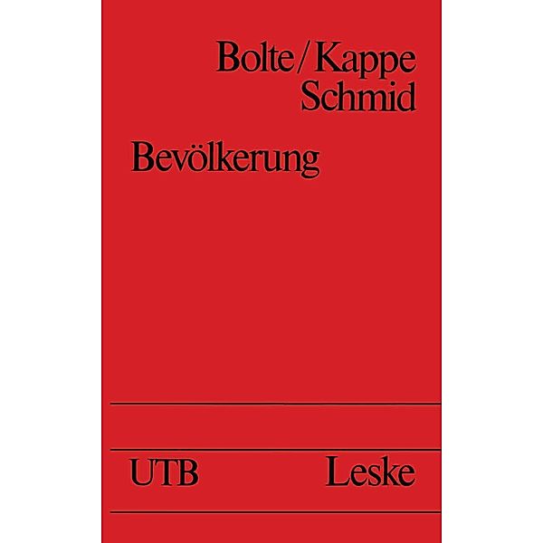 Bevölkerung / Universitätstaschenbücher Bd.986, Dieter Kappe