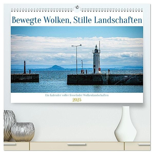 Bewegte Wolken, Stille Landschaften (hochwertiger Premium Wandkalender 2025 DIN A2 quer), Kunstdruck in Hochglanz, Calvendo, BERWICK Fotografie