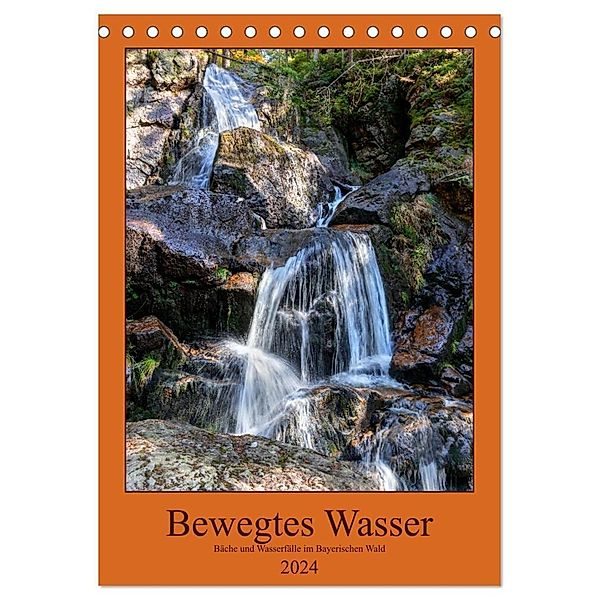 Bewegtes Wasser (Tischkalender 2024 DIN A5 hoch), CALVENDO Monatskalender, Werner Baisch