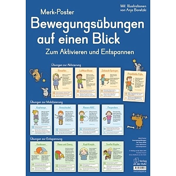 Bewegungsübungen auf einen Blick, Redaktionsteam Verlag an der Ruhr