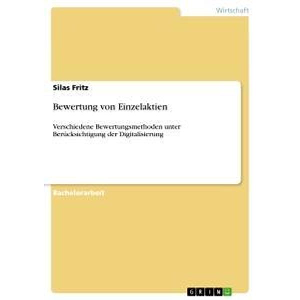 Bewertung von Einzelaktien, Silas Fritz