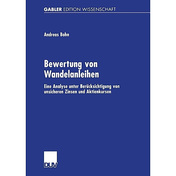 Bewertung von Wandelanleihen, Andreas Bohn