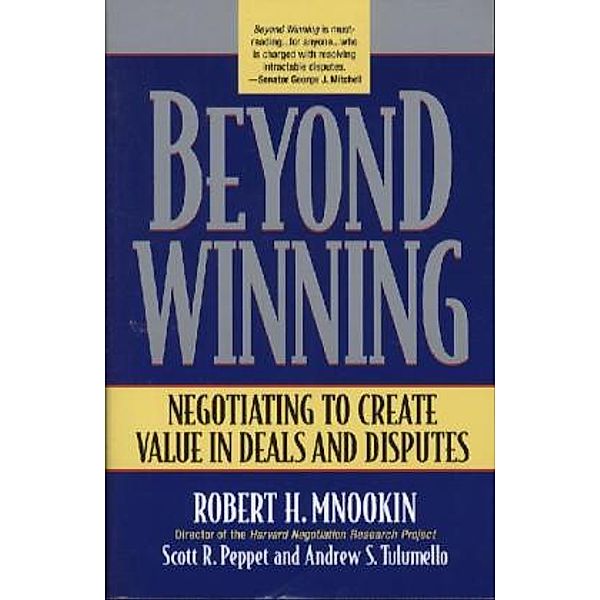 Beyond Winning, Robert H. Mnookin