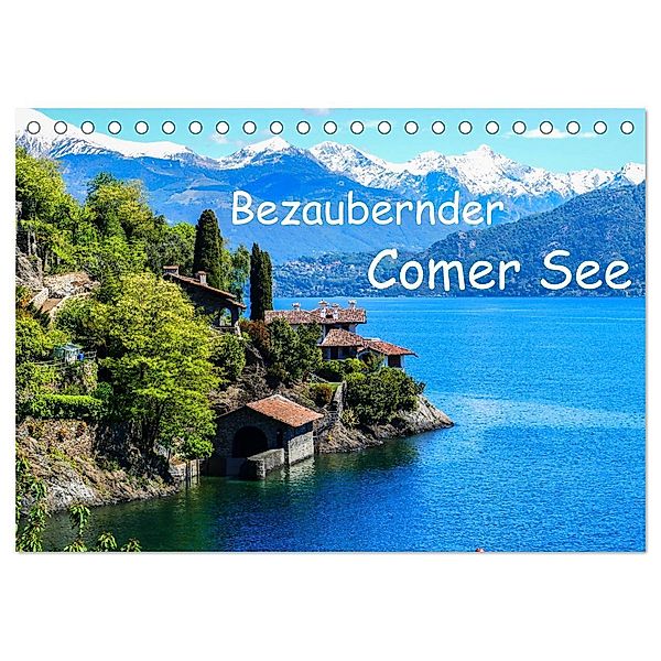 Bezaubernder Comer See (Tischkalender 2024 DIN A5 quer), CALVENDO Monatskalender, Gabi Hampe