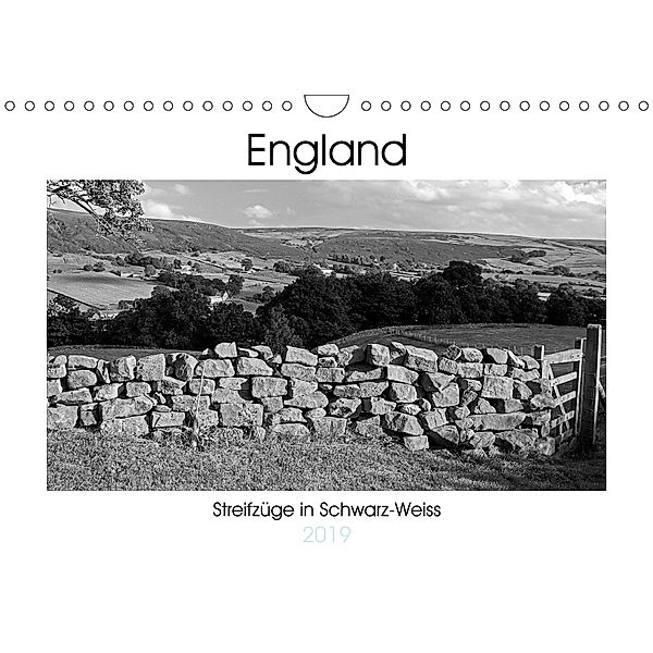 Bezauberndes England - Streifzüge in Schwarz-Weiss (Wandkalender 2019 DIN A4 quer), Christian Hallweger