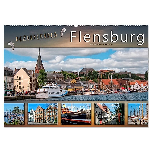 Bezauberndes Flensburg (Wandkalender 2024 DIN A2 quer), CALVENDO Monatskalender, Peter Roder