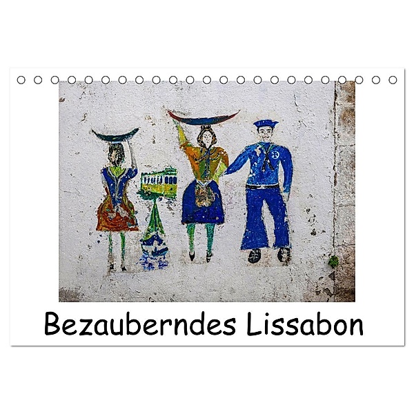 Bezauberndes Lissabon (Tischkalender 2025 DIN A5 quer), CALVENDO Monatskalender, Calvendo, Gabi Hampe