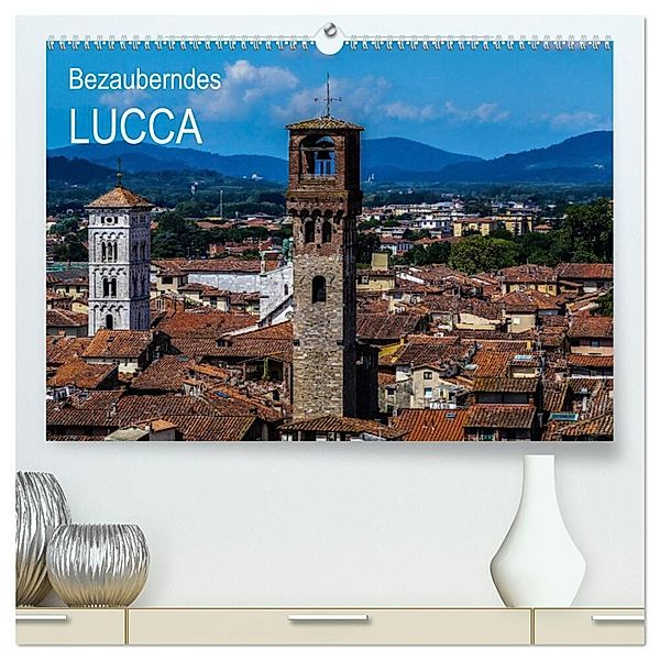 Bezauberndes Lucca (hochwertiger Premium Wandkalender 2024 DIN A2 quer), Kunstdruck in Hochglanz, Gabi Hampe