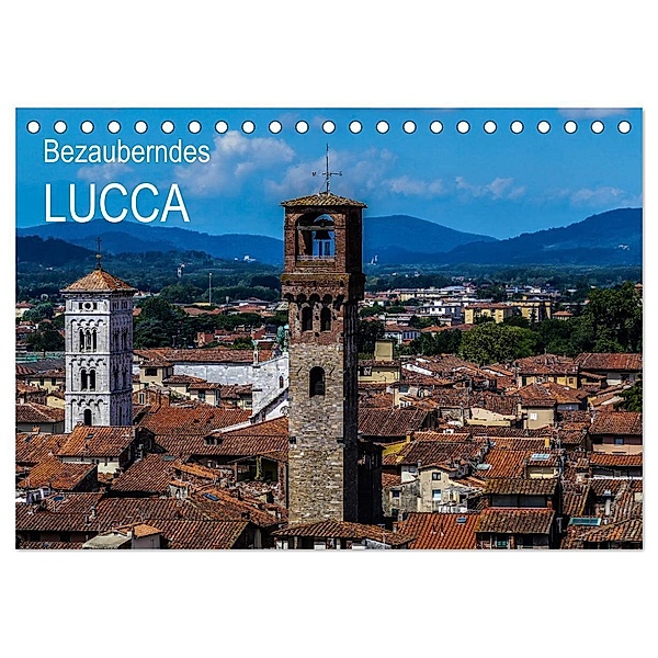 Bezauberndes Lucca (Tischkalender 2024 DIN A5 quer), CALVENDO Monatskalender, Gabi Hampe