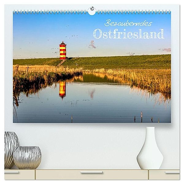 Bezauberndes Ostfriesland (hochwertiger Premium Wandkalender 2025 DIN A2 quer), Kunstdruck in Hochglanz, Calvendo, Andrea Dreegmeyer