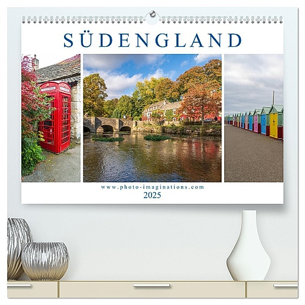 Bezauberndes Südengland (hochwertiger Premium Wandkalender 2025 DIN A2 quer), Kunstdruck in Hochglanz, Calvendo, Harald Schnitzler