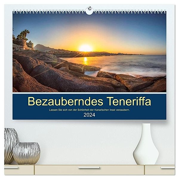 Bezauberndes Teneriffa (hochwertiger Premium Wandkalender 2024 DIN A2 quer), Kunstdruck in Hochglanz, Stephan Kelle