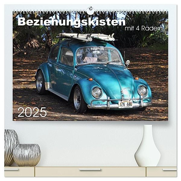 Beziehungskisten mit 4 Rädern (hochwertiger Premium Wandkalender 2025 DIN A2 quer), Kunstdruck in Hochglanz, Calvendo, Uwe Bade