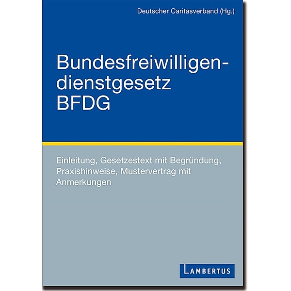 BFDG Bundesfreiwilligendienstgesetz