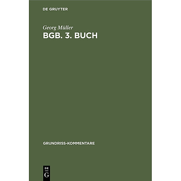 BGB. 3. Buch, Georg Müller