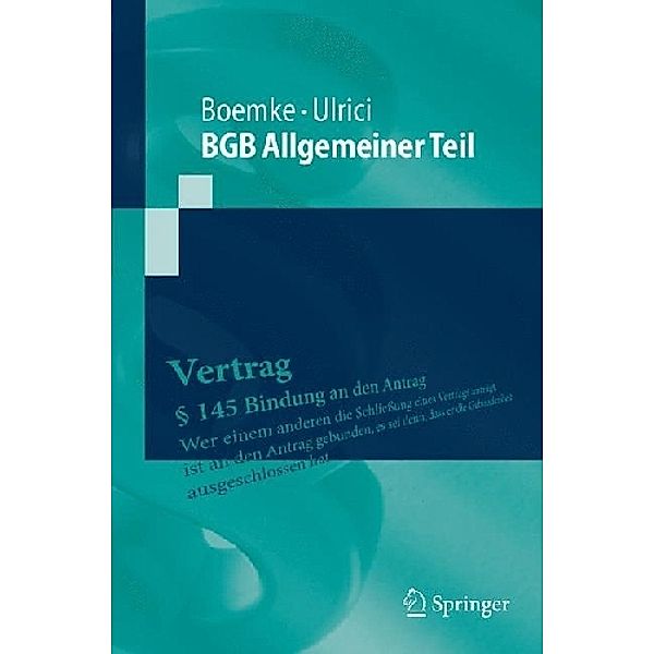 BGB Allgemeiner Teil, Burkhard Boemke, Bernhard Ulrici