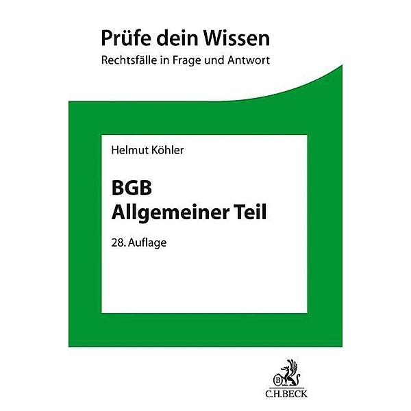 BGB Allgemeiner Teil, Helmut Köhler