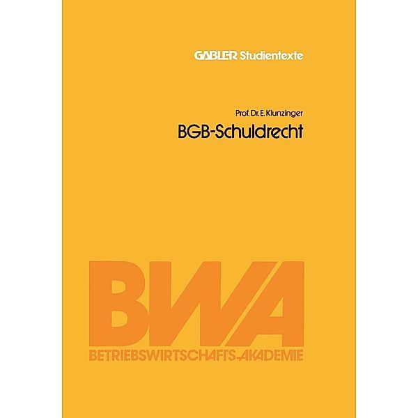 BGB-Schuldrecht, Eugen Klunzinger