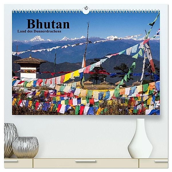 Bhutan 2024 - Land des Donnerdrachens (hochwertiger Premium Wandkalender 2024 DIN A2 quer), Kunstdruck in Hochglanz, Winfried Rusch - www.w-rusch.de