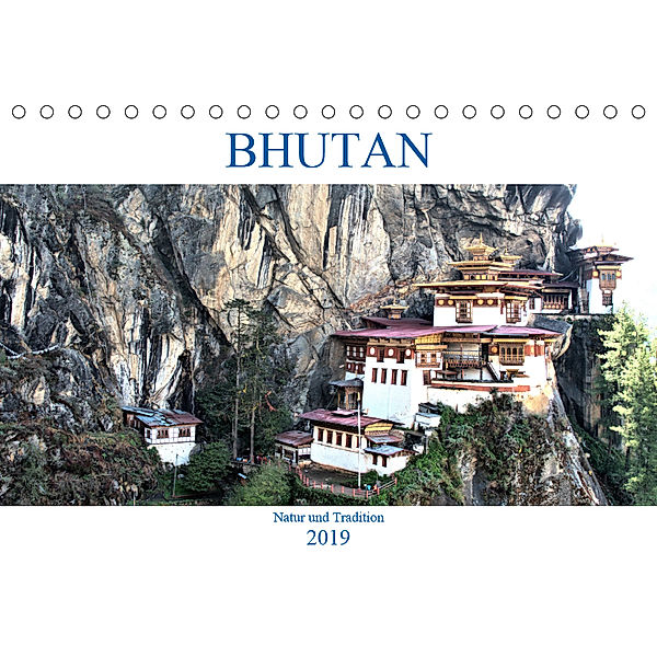 Bhutan - Natur und Tradition (Tischkalender 2019 DIN A5 quer), Wolfgang A. Langenkamp