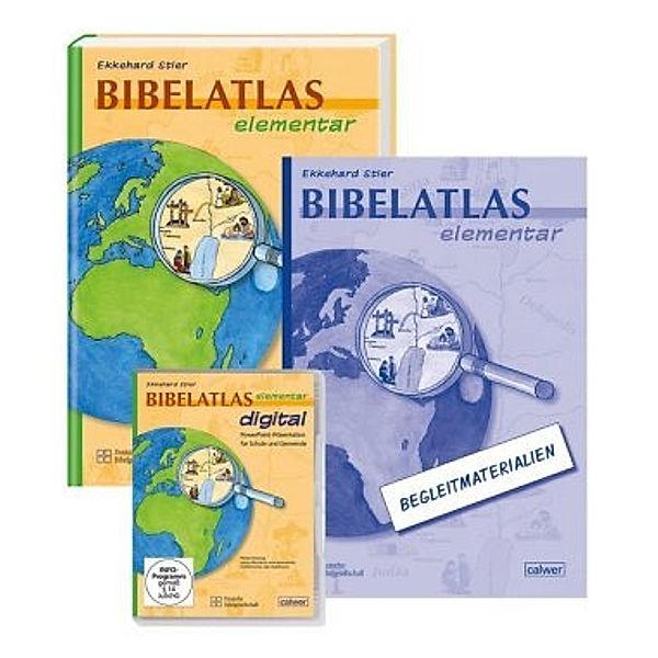 Bibelatlas elementar digital + Bibelatlas elementar + Begleitheft, m. 1 CD-ROM, Ekkehard Stier