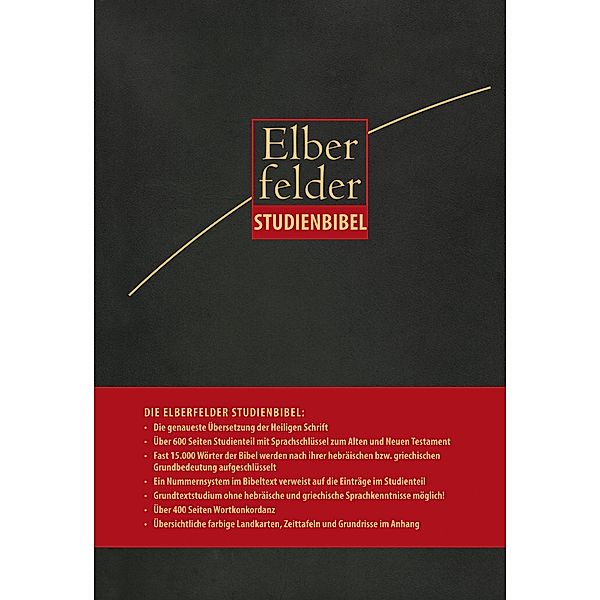 Bibelausgaben: Elberfelder Studienbibel, Leder anthrazit