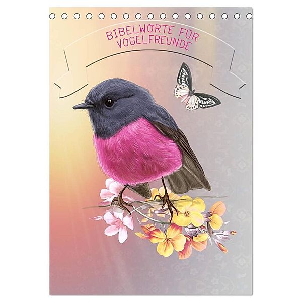 Bibelworte für Vogelfreunde (Tischkalender 2024 DIN A5 hoch), CALVENDO Monatskalender, Kavodedition Switzerland