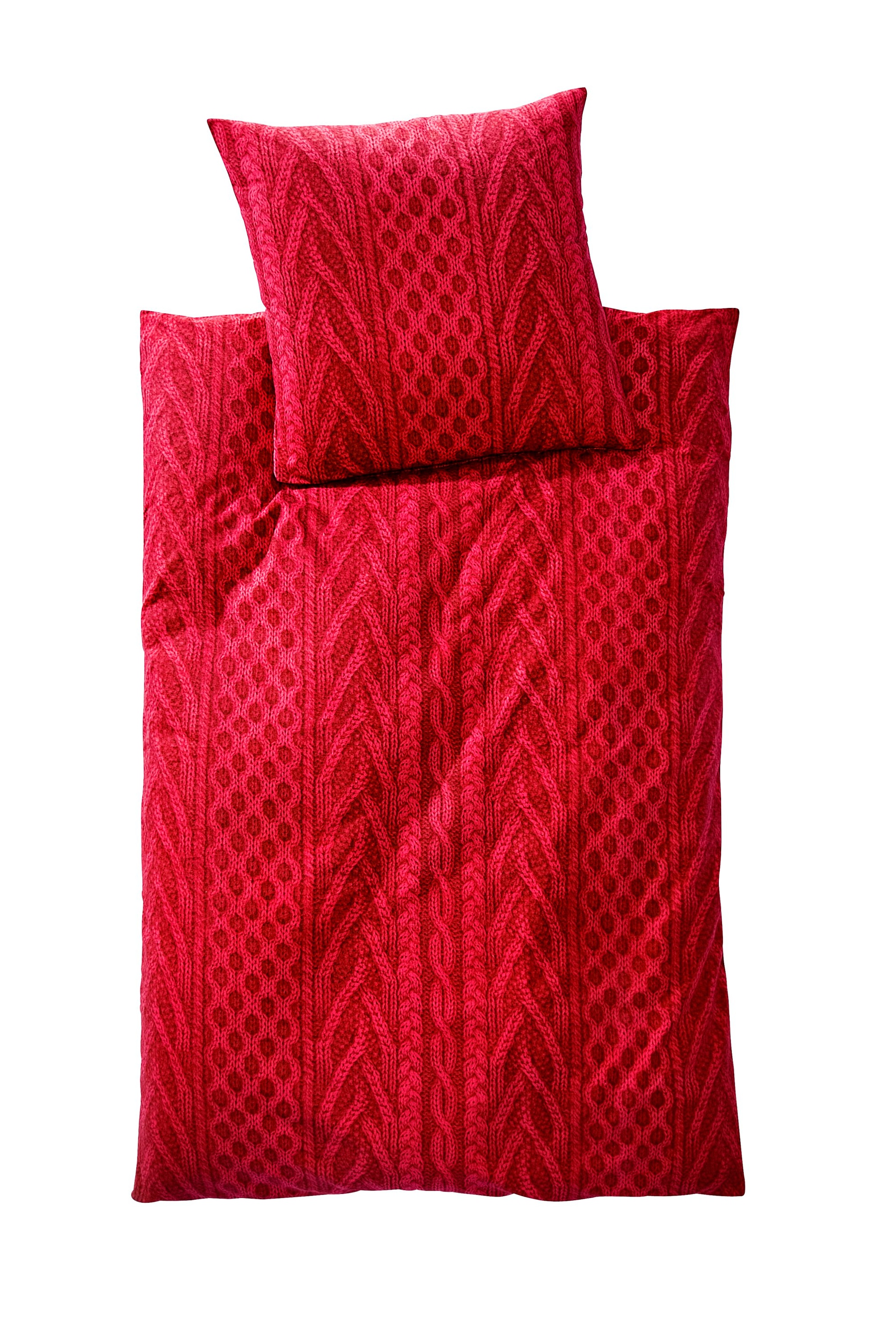 Biber Bettwäsche Corda rot Größe: 135 x 200cm