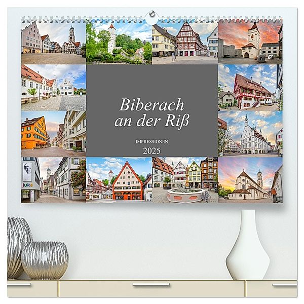 Biberach an der Riss Impressionen (hochwertiger Premium Wandkalender 2025 DIN A2 quer), Kunstdruck in Hochglanz, Calvendo, Dirk Meutzner