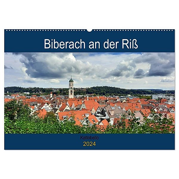 Biberach an der Riß (Wandkalender 2024 DIN A2 quer), CALVENDO Monatskalender, Kattobello