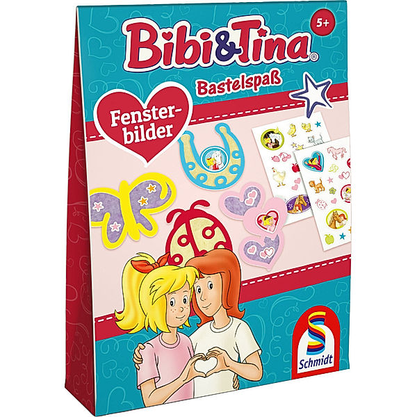 SCHMIDT SPIELE Bibi & Tina, Bastelspass, Fensterbilder