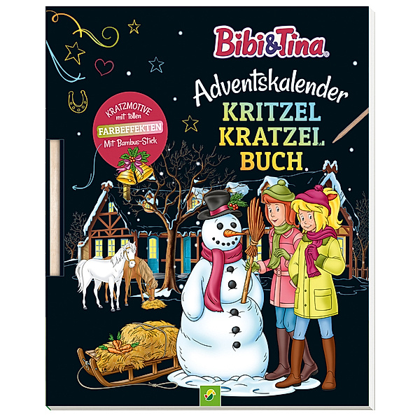 Bibi & Tina / Bibi & Tina Adventskalender Kritzel-Kratzel Buch, Nicole Lindenroth